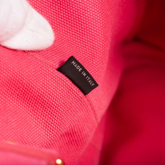 Authentic Pink Prada Canapa Small Logo Tote Bag - Picture 9 of 12